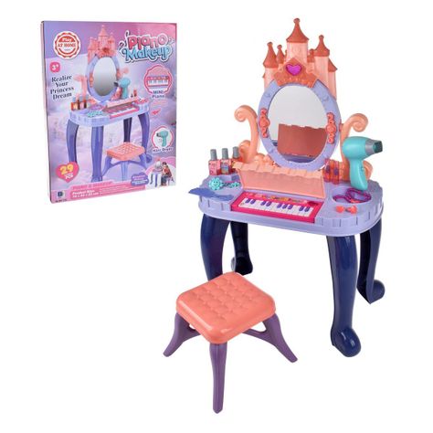 TOCADOR DE PRINCESA CON PIANO Y PISO Y ACCESORIOS-1