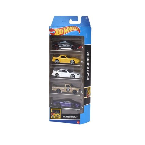 Pack 5 Autos Basicos Hotwheels - Nightburnerz-0