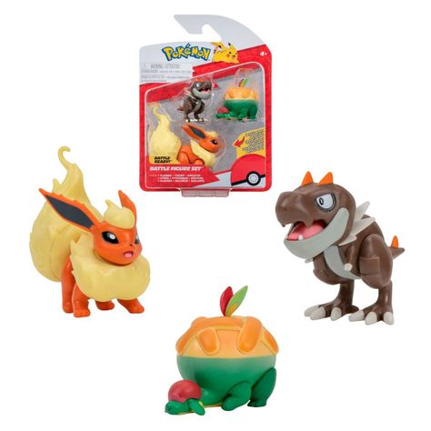 Pack Figuras Pokemon - Appltun - Tyrunt - Flareon-0