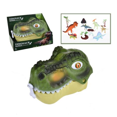 Pack Dinosaurios En Maleta Forma Dino-1