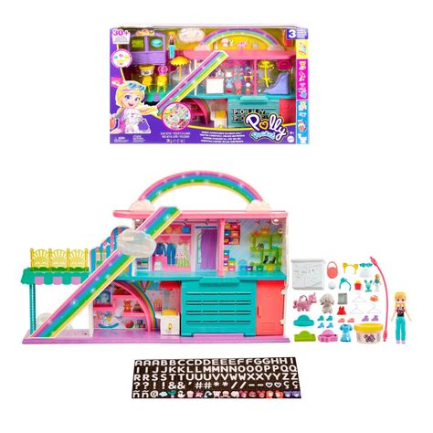 Polly Pocket Set De Juego Centro Comercial Dulces Sorpresas-0