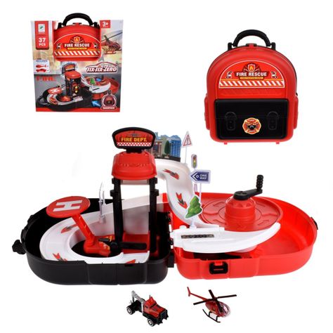 Playset Bombero Transformable En Maleta-0