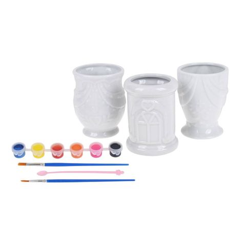 Porta Lapices De Cerámica Para Pintar-1