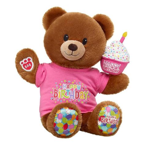 Cupcake Rosado Feliz Cumpleaños Build-a-bear-1