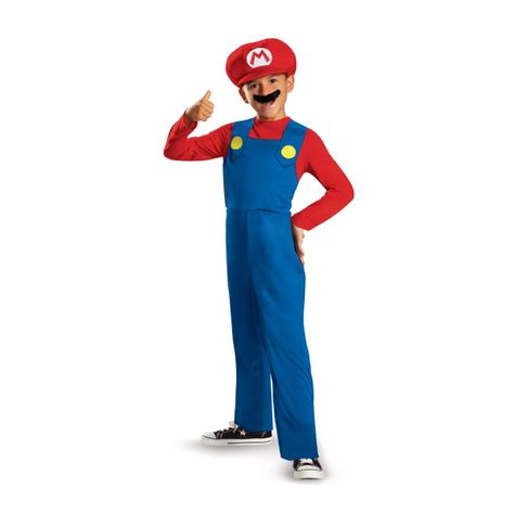 Nintendo Mario Classic  Disfraz - Talla S/p (4-6)-0