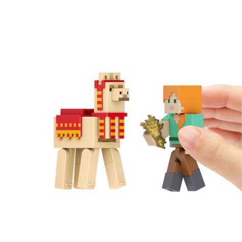 MINECRAFT DE 8CM CON CRAFTING 2-PACK - ALEX Y LLAMA 2-4
