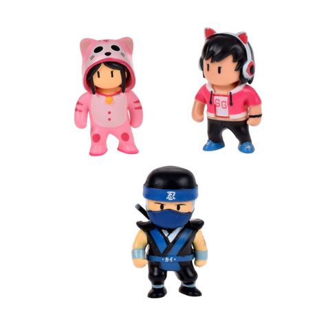 PACK 5 FIGURAS 5 CMS STUMBLE GUYS - NINJA KAI-1