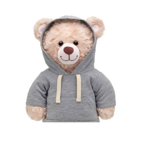 Poleron Gris Con Gorro Build-A-Bear-2
