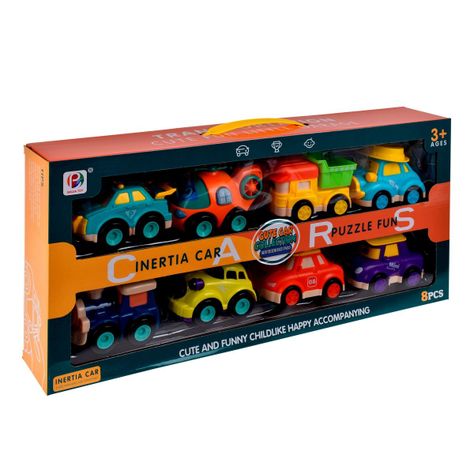 Pack 8 Autos A Friccion Preescolares-1