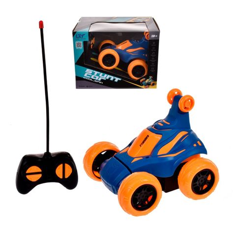 Vehiculo Giro Loco 360° 14 Cm  Recargable - Azul-0