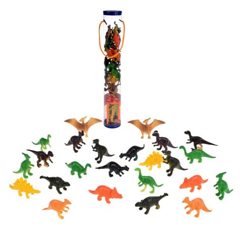 Set De Dinosaurios Mas Accesorios En Tubo-2