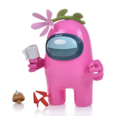 Figura 17 Cms Y Accesorios Among Us - Pink Crewmate-1