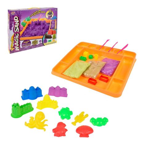 JUEGO ARENA MÁGICA CON BANDEJA Y MOLDES-0