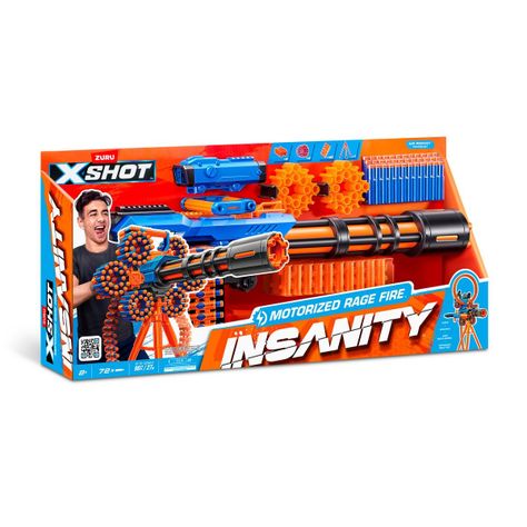 LANZA DARDOS INSANITY FURIA MOTORIZADA CON 72 DARDOS X-SHOT-2