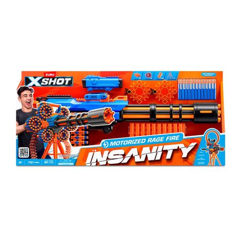 LANZA DARDOS INSANITY FURIA MOTORIZADA CON 72 DARDOS X-SHOT-3