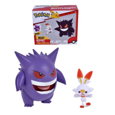 Set 2 Figuras De 5 Y 11 Cms - Gengar & Scorbunny-0