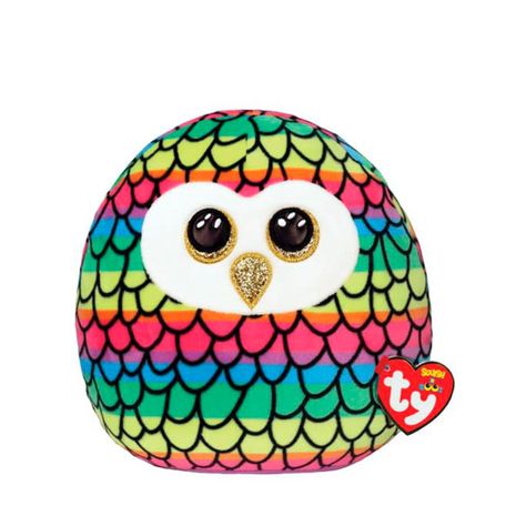 TY SQUISH-A-BOOS  OWEN BÚHO ARCOIRIS LARGE-0