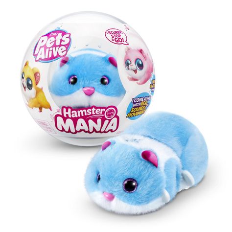 Hamster Caminador En Bola Pets Alive Zuru - Celeste-0