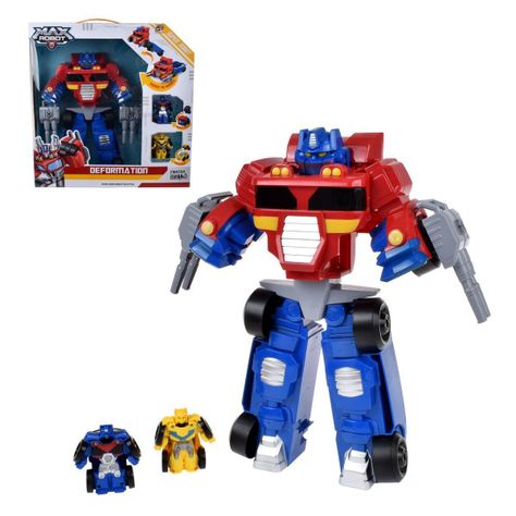 ROBOT TRANSFORMABLE 40 CMS CON ACCESORIOS-0