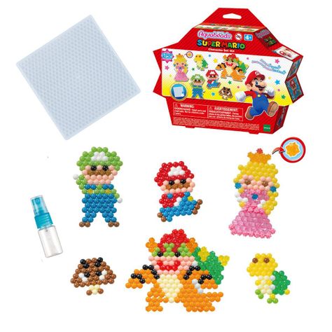 Set De Figuras Super Mario Con Cuentas En Forma De Estrella-0