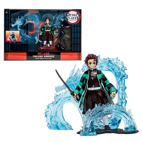 Figura De Lujo Tanjiro Con Dragon De Agua Demon Slayer 13 Cms De Mc Farlane-0