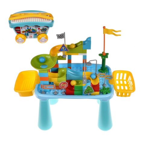 Carro Troley Con Set De 76 Bloques Y Accesorios-2
