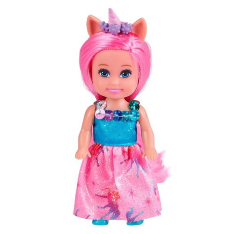 Muñeca 11 Cms Princesa Unicornio Sparkle Girlz - Fucsia-1