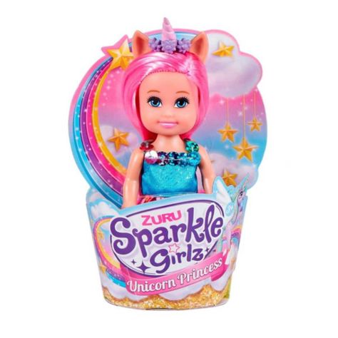 Muñeca 11 Cms Princesa Unicornio Sparkle Girlz - Fucsia-2