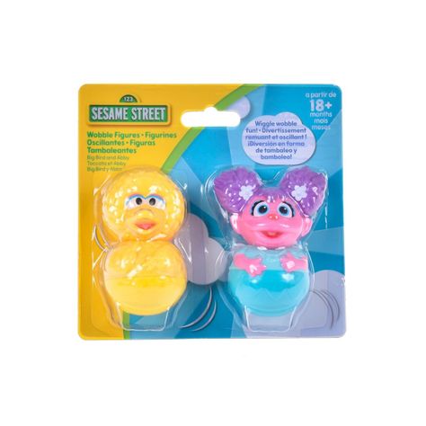 PACK 2 FIGURAS INVOLCABLES 8 CM PLAZA SESAMO BIG BIRD Y ABBY-2
