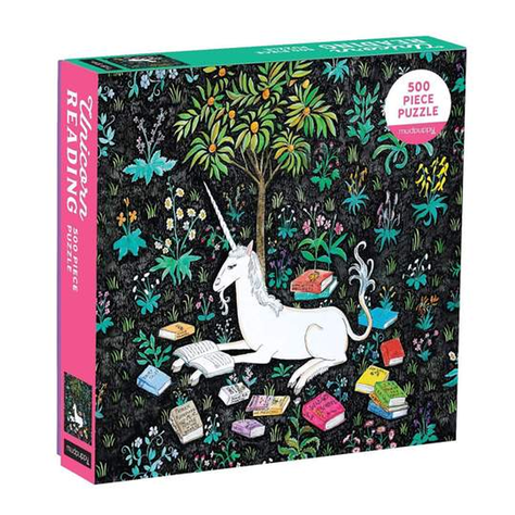PUZZLE 500PCS, UNICORNIO LEYENDO-1
