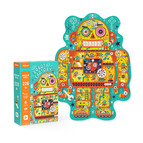 PUZZLE CON FORMA, FABRICA DE ROBOT-0