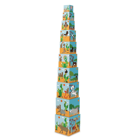 CUBOS PARA APILAR ANIMALES, 10PCS-0