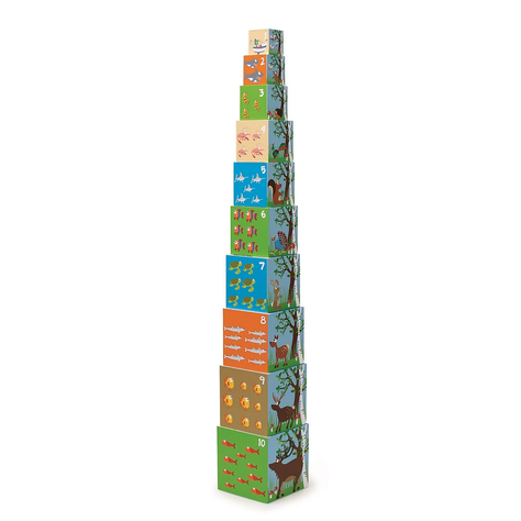 CUBOS PARA APILAR ANIMALES, 10PCS-1