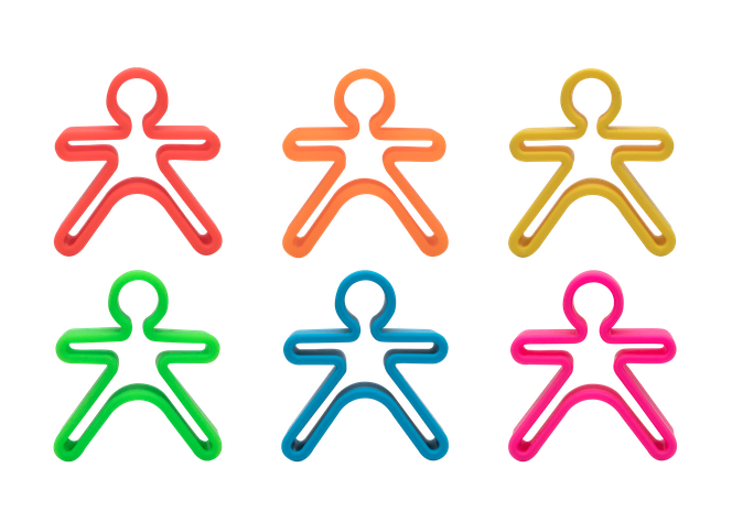 SET DE 6 PERSONAS Y 6 CASAS DE COLORES-3