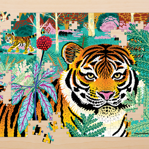 TIGRE SIBERIANO 300 PCS, PELIGRO DE EXTINCION-4