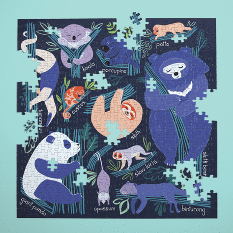 PUZZLE 500 PCS, OSOS PEREZOSOS-1