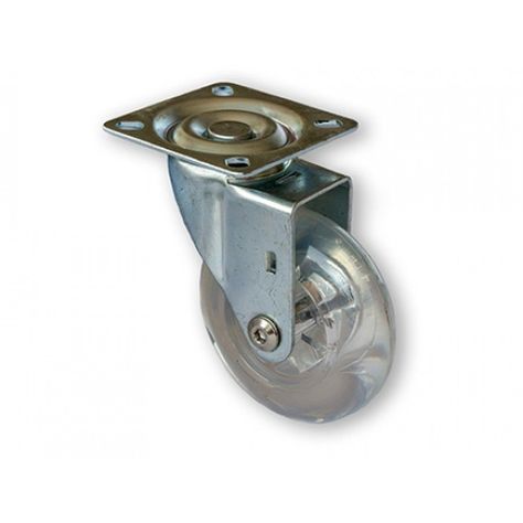 RUEDA PU 50MM 30KGS TRANSPARENTE-1