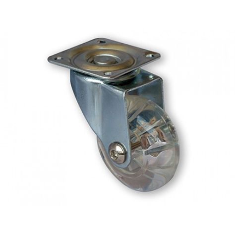 RUEDA PU 75MM 50KGS TRANSPARENTE-1