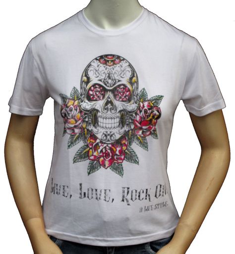 Polera Mujer Calavera Dif-0