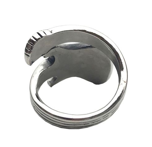 Anillo Aleacion Acero Guitarra Tallada N°6-1
