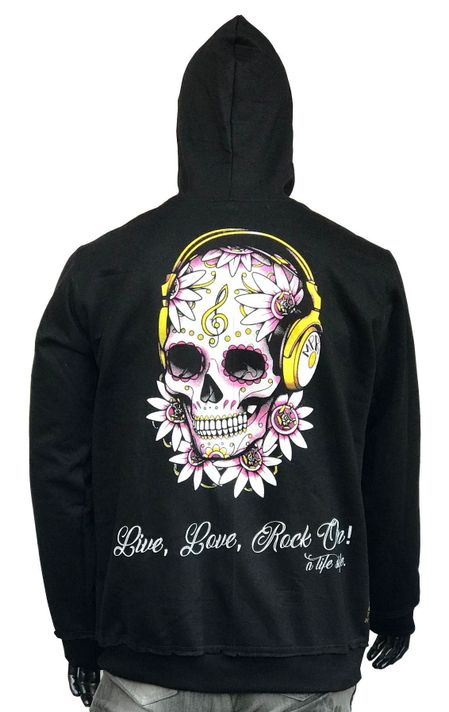 Poleron Juvenil Niño Calavera Audif -0