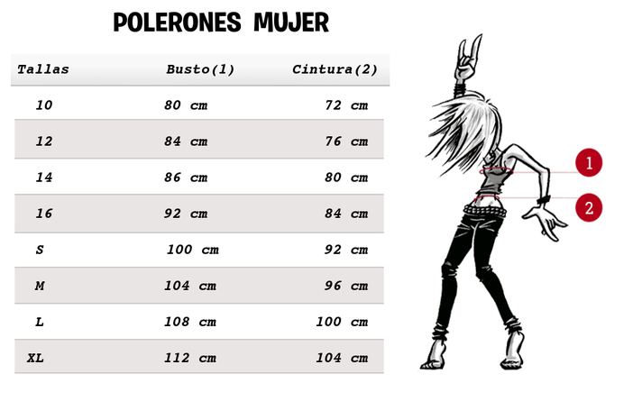 Poleron Mujer Calavera Marip-3
