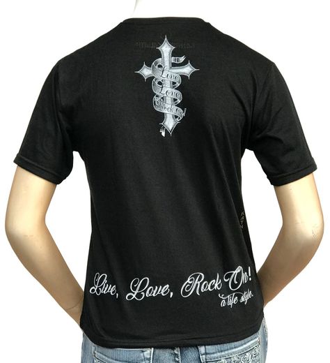 	 Polera Mujer Calavera Audif-1