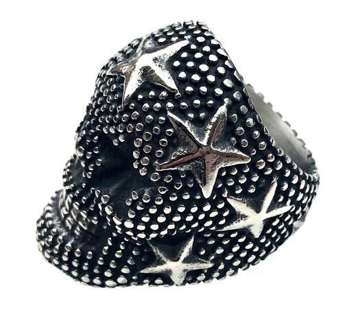 Anillo Acero Calavera Stars N° 11-2