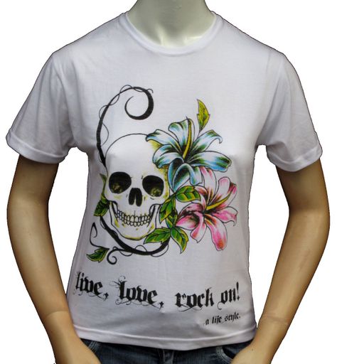 Polera Mujer Calavera Lili-0