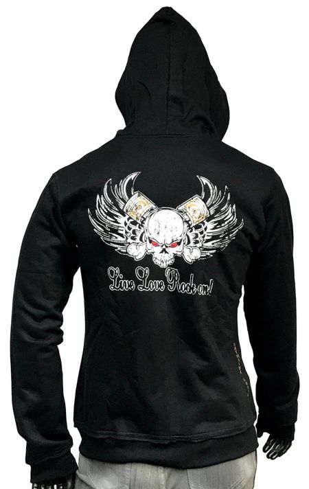 Poleron Mujer Calavera Moto-0