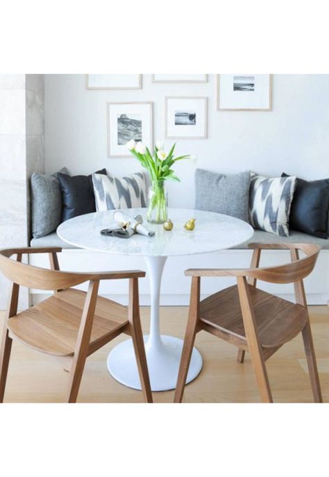 Mesa Tulip Mármol 80 cm Réplica-1