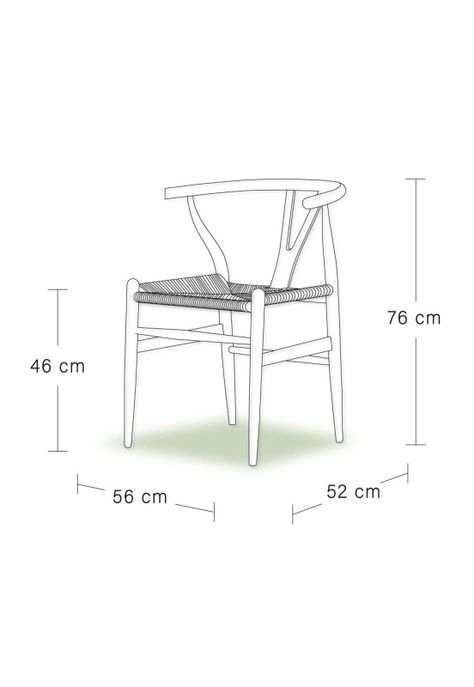 Silla Wishbone Réplica Asiento Negro-5