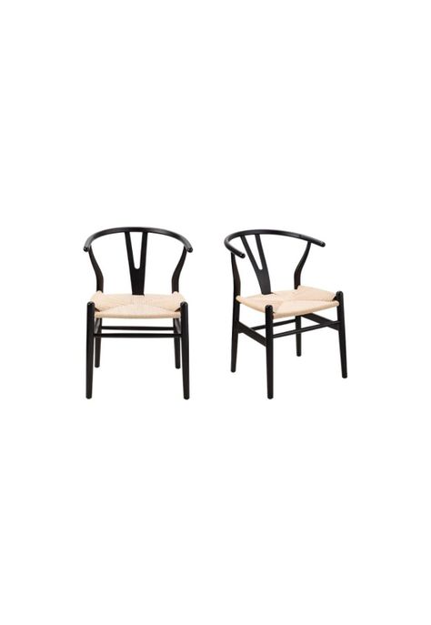 Pack Silla Wishbone Réplica Negro-0