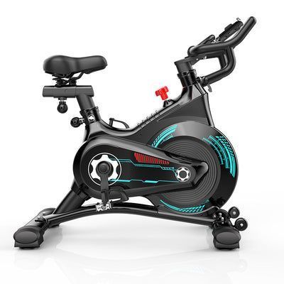 Bicicleta Estática Ludus Fitness Pro Disco Inercia 10 kg - Azul-2